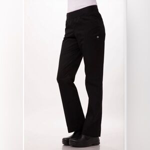 Elegant Black Straight Leg Women's Pants